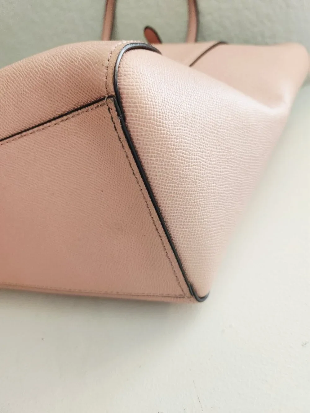 Euc Coach Turnlock Pink Leather Shoulder Bag Tote Purse